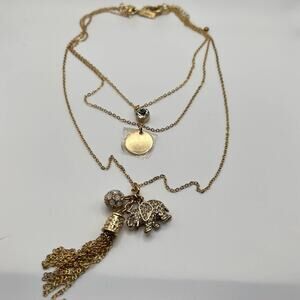 multi strand elephant necklace NWOT